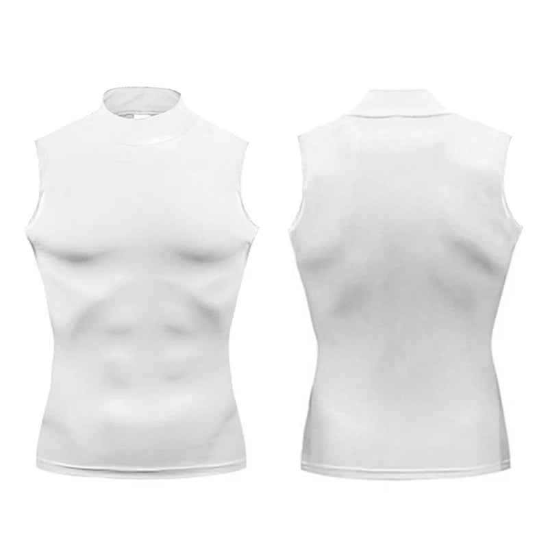 Men’s Sleeveless Compression Vest – Quick-Dry Gym Training Tank