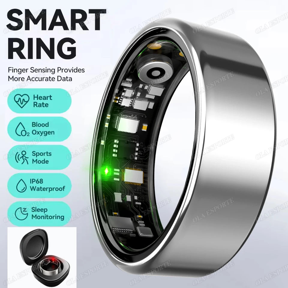 5ATM Smart Ring – Health Monitoring for Men & Women