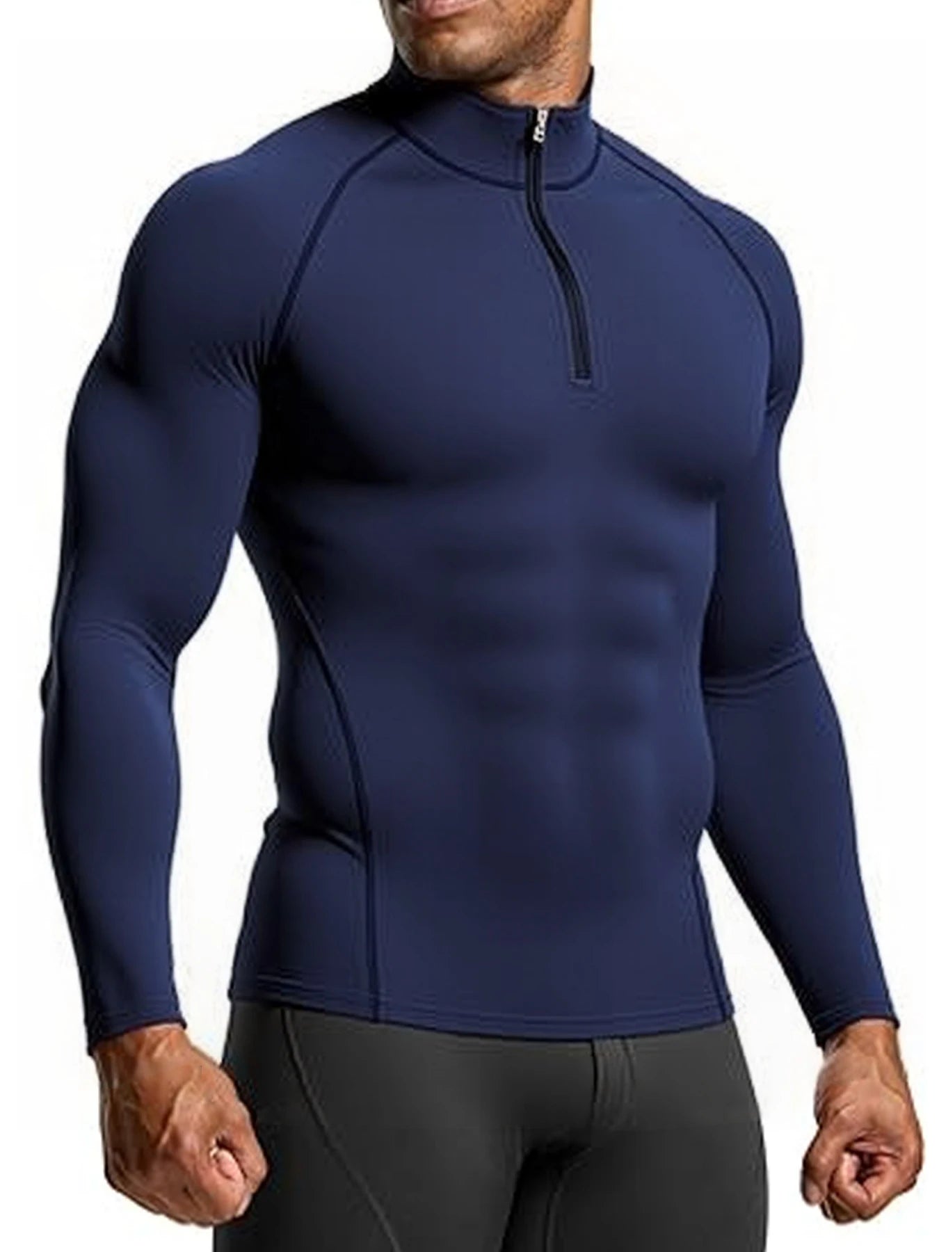 Men’s Quick-Dry Gym Shirt – Slim Fit Long Sleeve Training Top