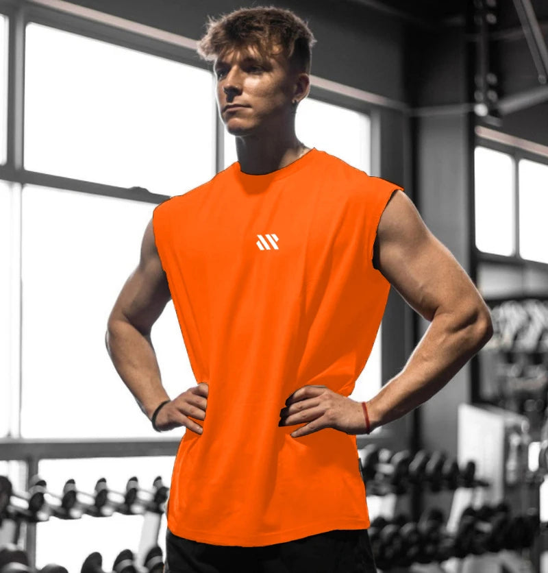 Men’s Sleeveless Gym Vest – Quick-Dry Fitness Training Shirt