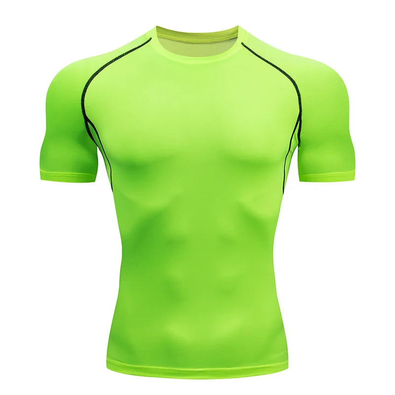 Athletic Running Compression Top – Men’s Sport Workout Shirt