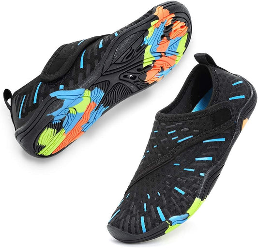 Kids' Lightweight Water Shoes with Comfortable Sole for Easy Walking - Slip-On Aqua Socks (Toddler/Little Kid/Big Kid)