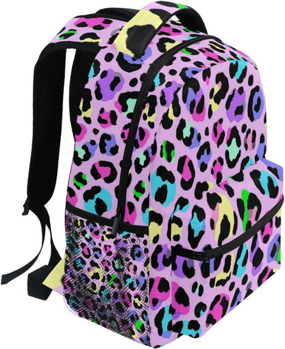 Toddler Backpack for School Rainbow Cheetah Leopard Boys Girls Kids School Bags Bookbag Elementary Children Bookbags Casual Travel Back Pack