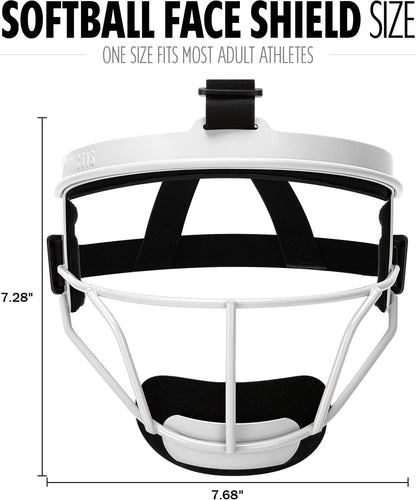 Softball Face Mask, Lightweight, Comfortable, with Wide Field Vision, Durable and Safe Face Guards, Premium Protective Softball Fielder'S Mask