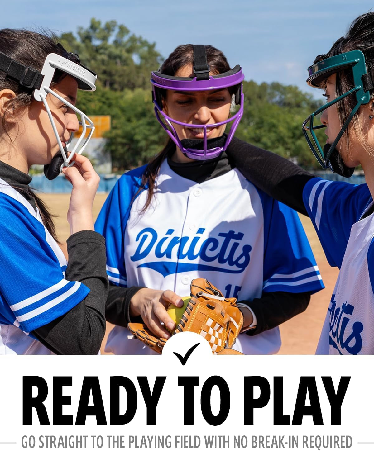 Softball Face Mask, Lightweight, Comfortable, with Wide Field Vision, Durable and Safe Face Guards, Premium Protective Softball Fielder'S Mask