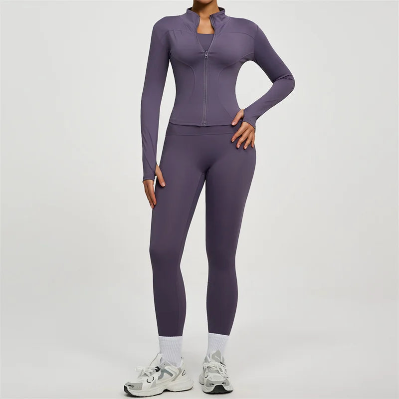 Women’s Long Sleeve Yoga Tracksuit Set