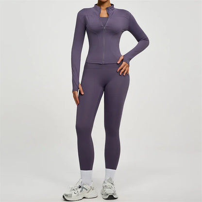 Women’s Long Sleeve Yoga Tracksuit Set