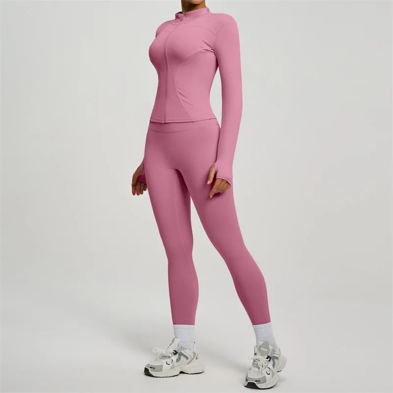 Women’s Long Sleeve Yoga Tracksuit Set