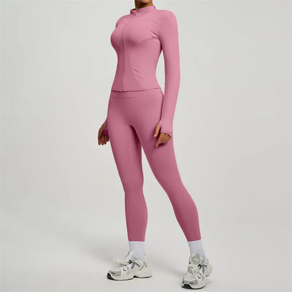 Women’s Long Sleeve Yoga Tracksuit Set