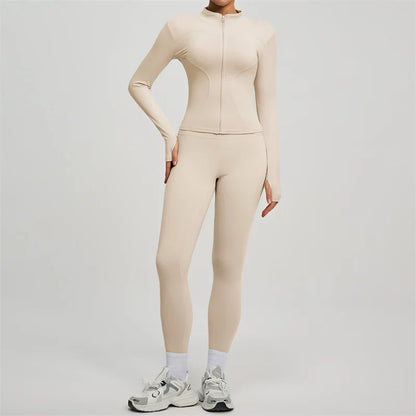 Women’s Long Sleeve Yoga Tracksuit Set