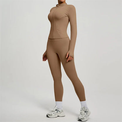 Women’s Long Sleeve Yoga Tracksuit Set