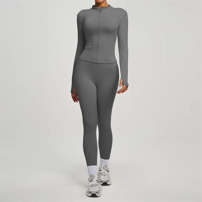 Women’s Long Sleeve Yoga Tracksuit Set
