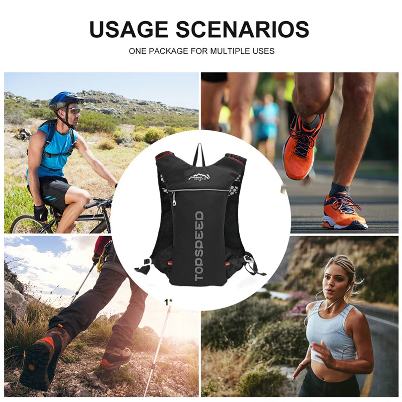 Trail Running Hydration Vest – 5L Lightweight Backpack