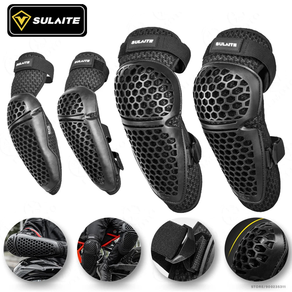 Motorcycle Knee & Elbow Guards – Motocross Protection Set