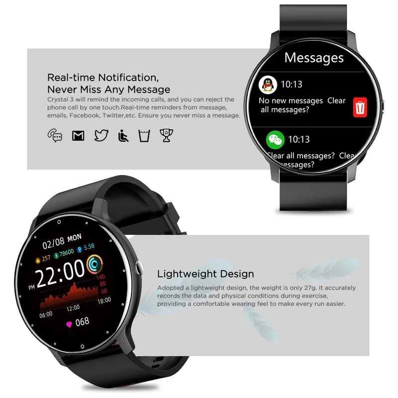 LIGE 2026 Smart Watch – Waterproof Fitness & Heart Rate Tracker