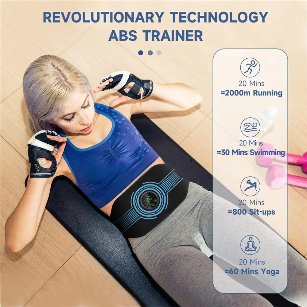 Wireless Ab Trainer Belt – Body Sculpting Fitness Device