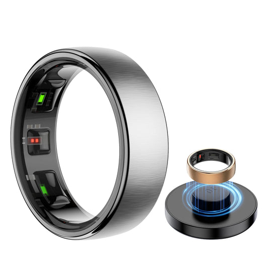 Smart Health Ring – Sleep, HR & Activity Tracking with Charging Dock (Unisex)