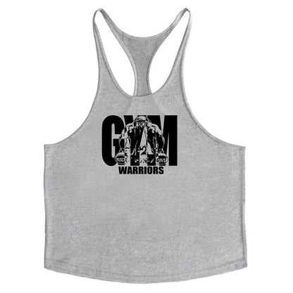 Men’s Gym Tank Top – Cotton Breathable Bodybuilding Vest (Y-Back)