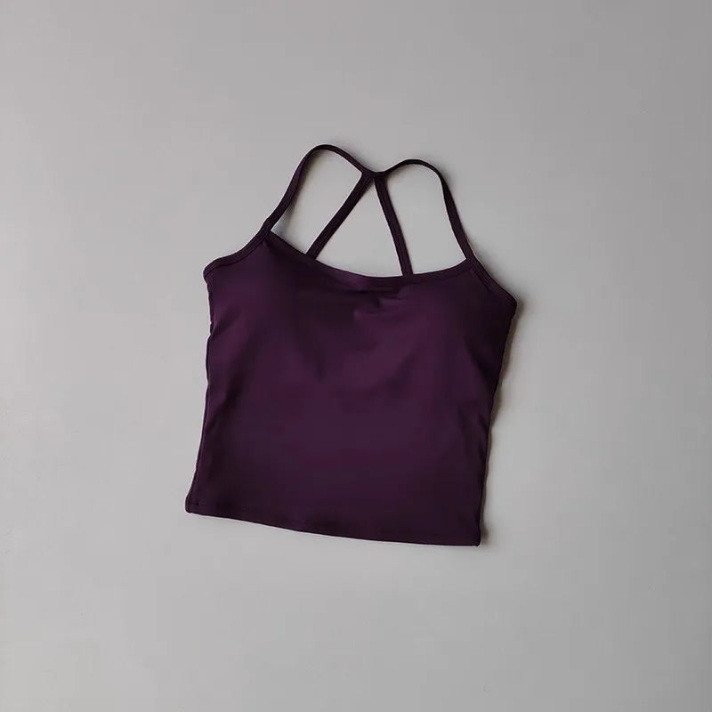 Women’s Yoga Sports Bra Vest – Pilates & Running Fitness Top
