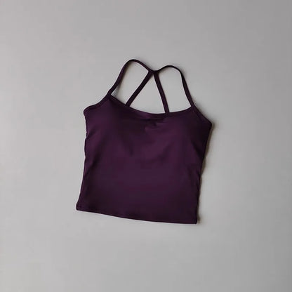Women’s Yoga Sports Bra Vest – Pilates & Running Fitness Top