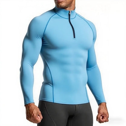 Men’s Slim Fit Compression Shirt – Long Sleeve Gym & Running Top