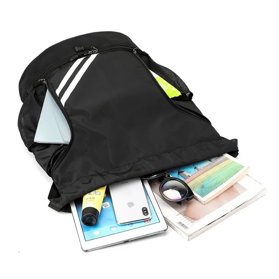 Drawstring Sports Backpack – Gym & Football Carry Bag