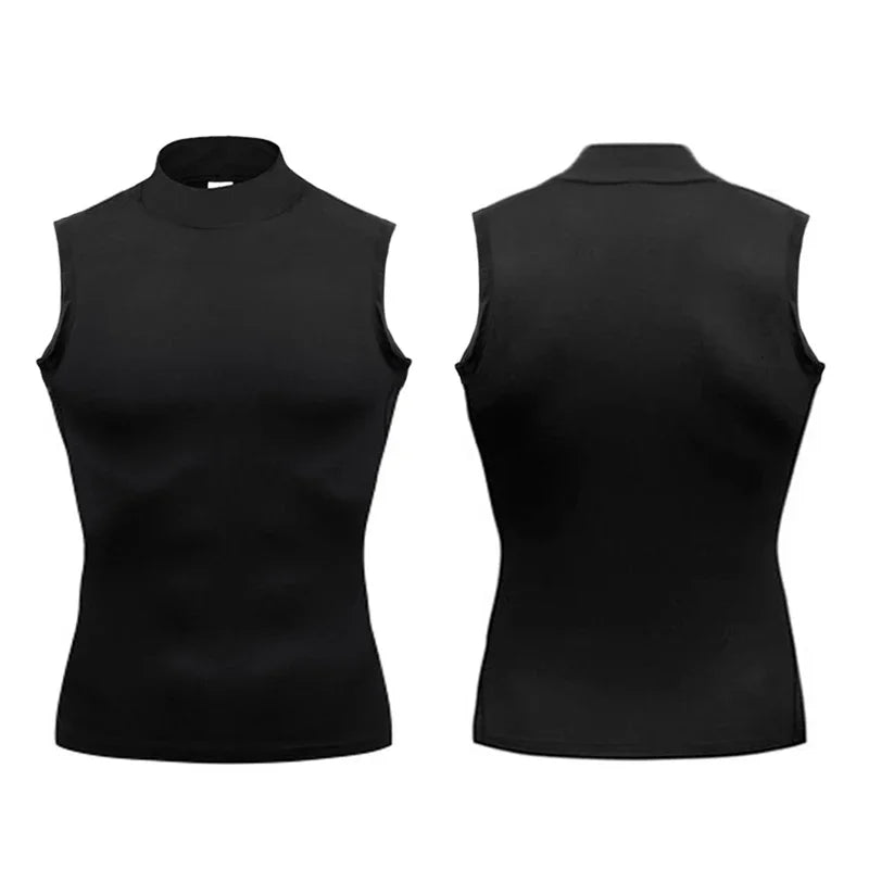 Men’s Sleeveless Compression Vest – Quick-Dry Gym Training Tank