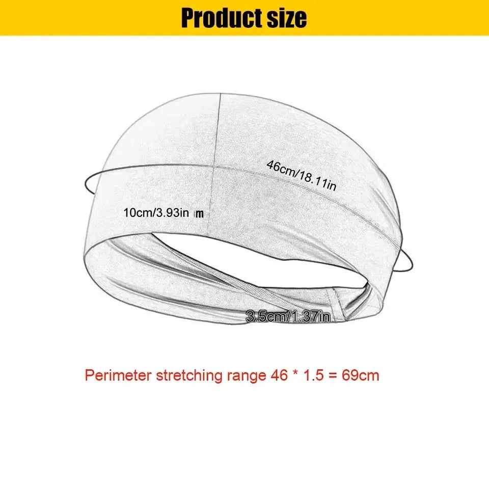 Elastic Gym Head Band – Running & Workout Sweat Absorption UNISEX