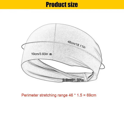 Elastic Gym Head Band – Running & Workout Sweat Absorption UNISEX