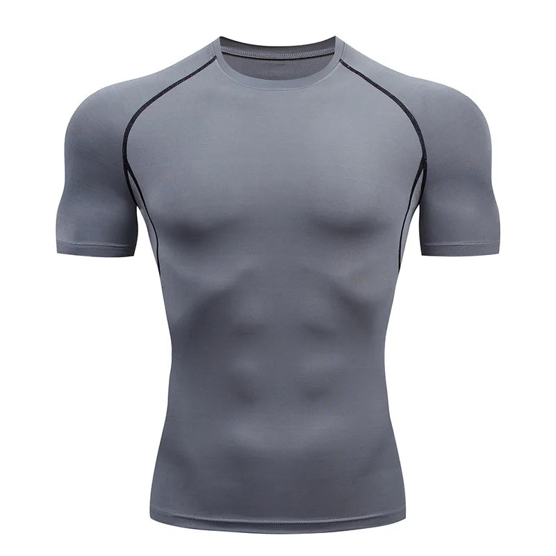 Athletic Running Compression Top – Men’s Sport Workout Shirt
