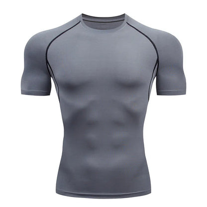 Athletic Running Compression Top – Men’s Sport Workout Shirt