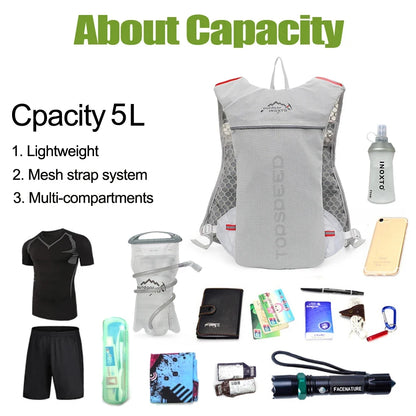 Trail Running Hydration Vest – 5L Lightweight Backpack