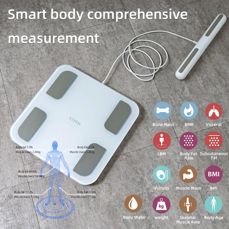 Bluetooth Body Composition Scale – Smart Fitness Weight Monitor