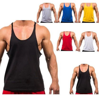 Men’s Gym Tank Top – Bodybuilding Sleeveless Training Singlet