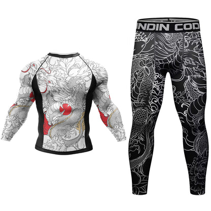 Men’s MMA Sportsuit – Rashguard & Compression Pants