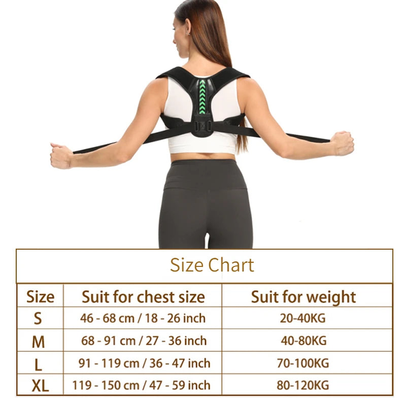 Adjustable Posture Corrector – Spine & Shoulder Support Strap