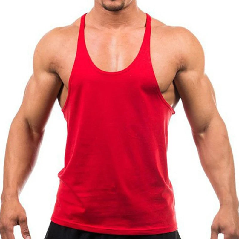 Men’s Gym Tank Top – Bodybuilding Sleeveless Training Singlet
