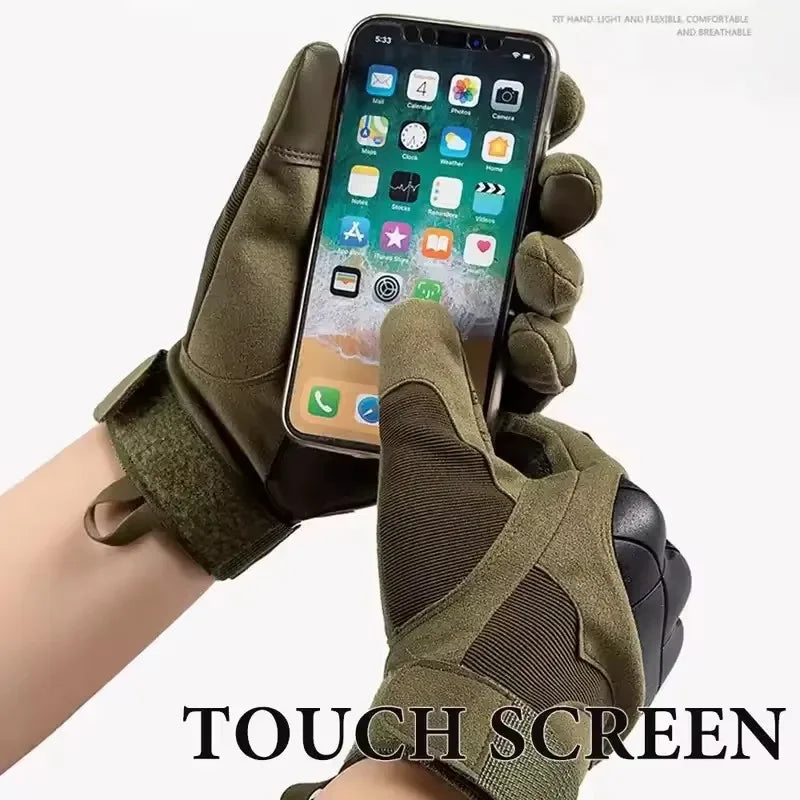 Full Finger Moto Gloves – Touchscreen & Breathable Design