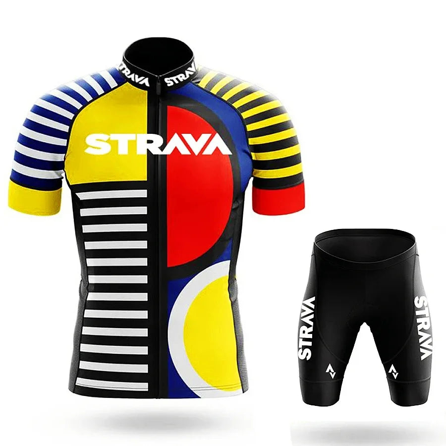 Men’s Road Bike Sportswear Set – Cycling Jersey & Shorts