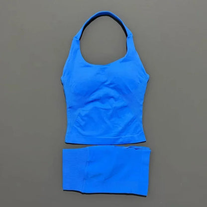 Seamless Running & Yoga Set – Women’s 2PC Fitness Outfit