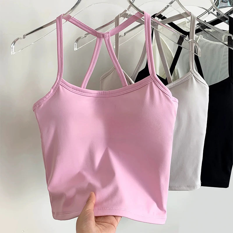 Women’s Yoga Sports Bra Vest – Pilates & Running Fitness Top