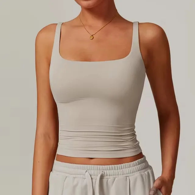 Women’s Shockproof Sports Vest – Quick-Dry Gym Tank Top