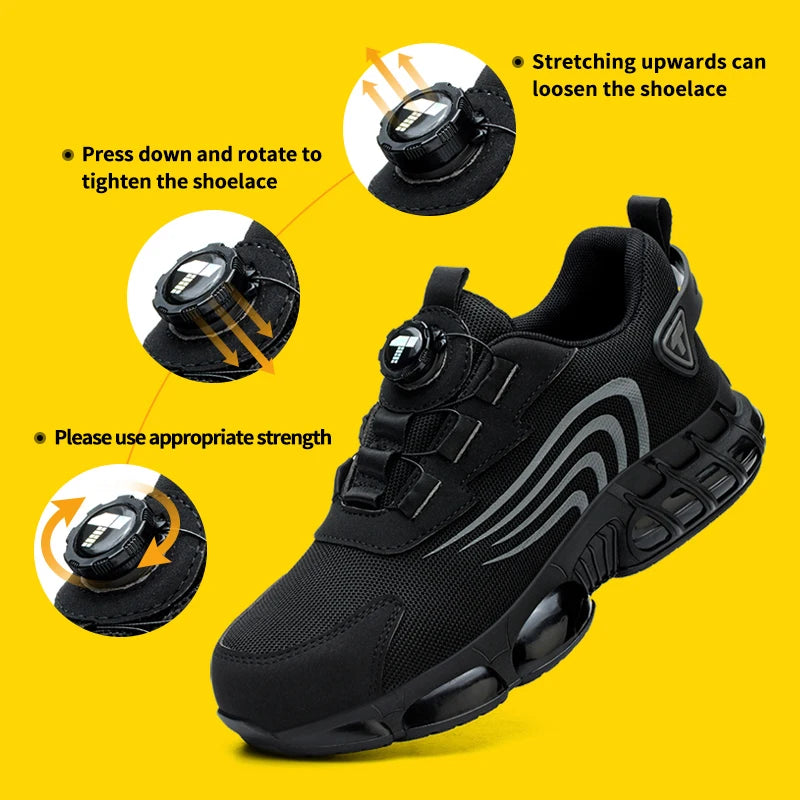 Fashion Work Safety Shoes – Durable Protective Sports Sneakers