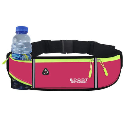 Lightweight Running Waist Pack – Triple Pocket Waterproof Bag