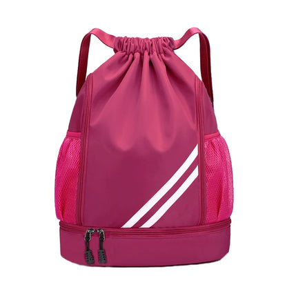 Drawstring Sports Backpack – Gym & Football Carry Bag