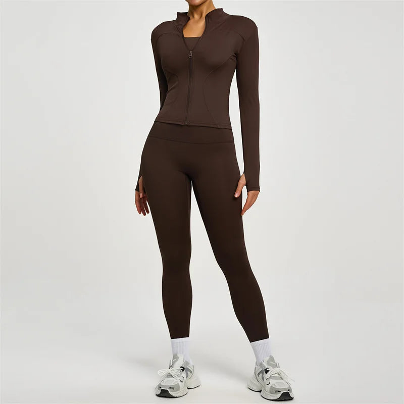 Women’s Long Sleeve Yoga Tracksuit Set