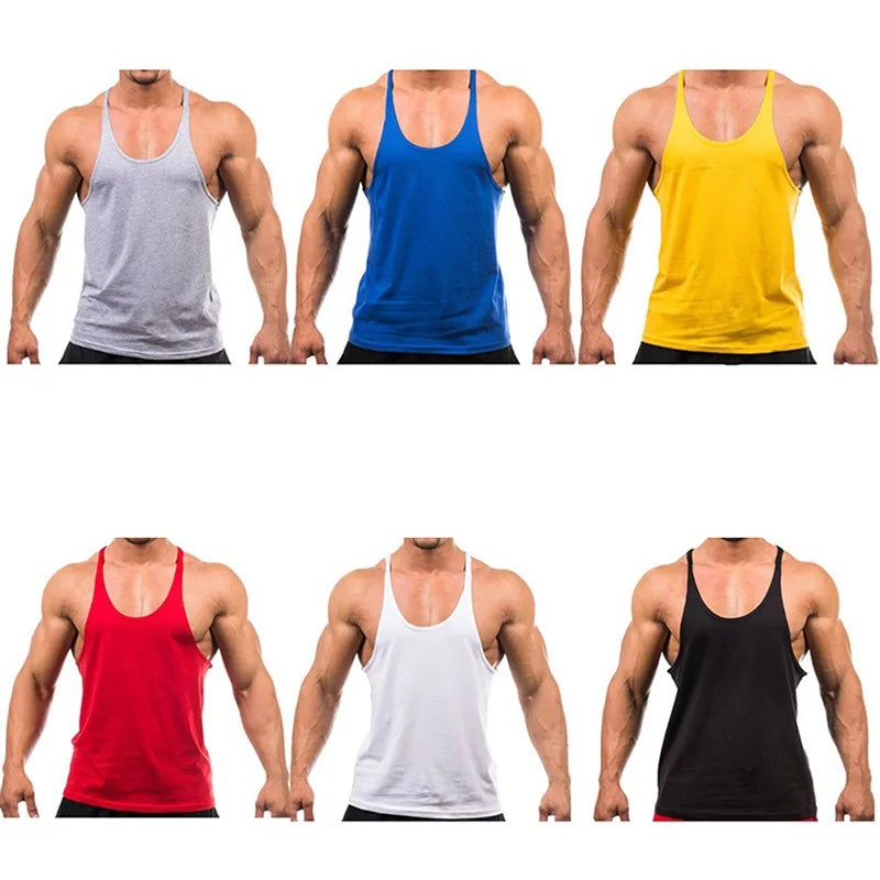 Men’s Gym Tank Top – Bodybuilding Sleeveless Training Singlet