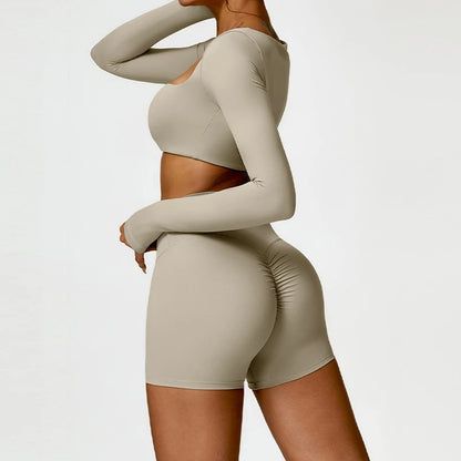 Women’s Sports Tracksuit – Quick-Dry Yoga Set 2PCS
