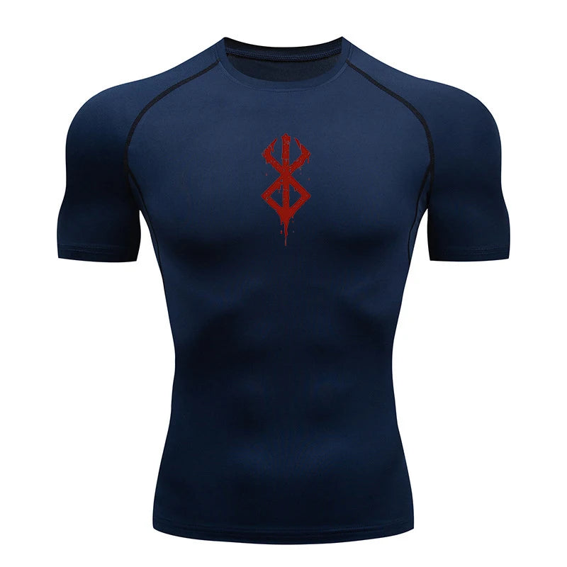 Men’s Quick-Dry Compression Shirt – Gym & Running Fitness Tee