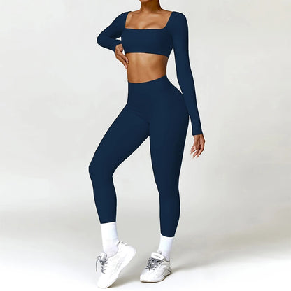 Women’s Sports Tracksuit – Quick-Dry Yoga Set 2PCS